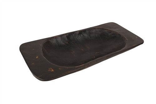 Eurostyle Deep Dough Bowl | Hand-Carved Rustic Wooden Batea