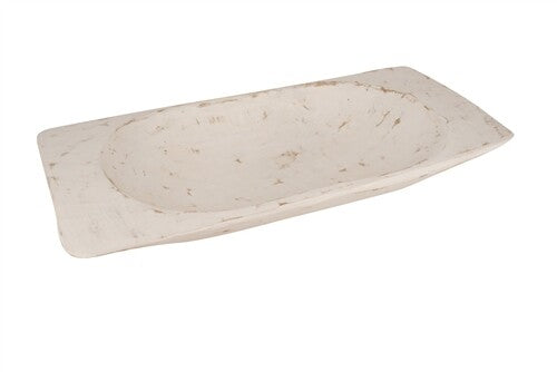 Eurostyle Deep Dough Bowl | Hand-Carved Rustic Wooden Batea