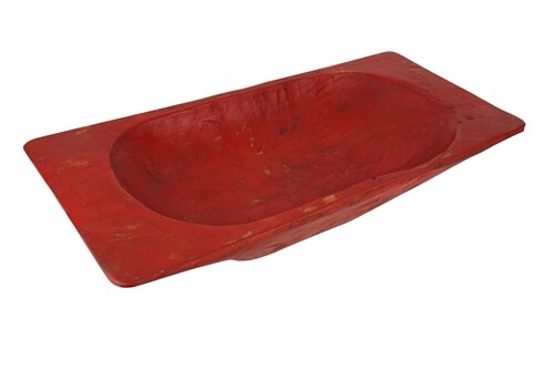 Eurostyle Deep Dough Bowl | Hand-Carved Rustic Wooden Batea