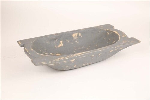 Eurotrenchy Deep Wooden Dough Bowl | Hand-Carved Rustic Batea