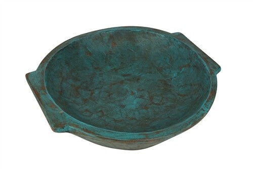 Chubster Hand-Carved Round Wooden Dough Bowl | Rustic Decor & Newborn Prop