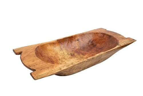 Food-Safe Eurostyle Trencher Dough Bowl | Gorgeous Handcrafted Rustic Design
