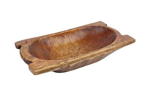 Food-Safe Eurotrenchy Wooden Dough Bowl | Handcrafted Batea & Trencher