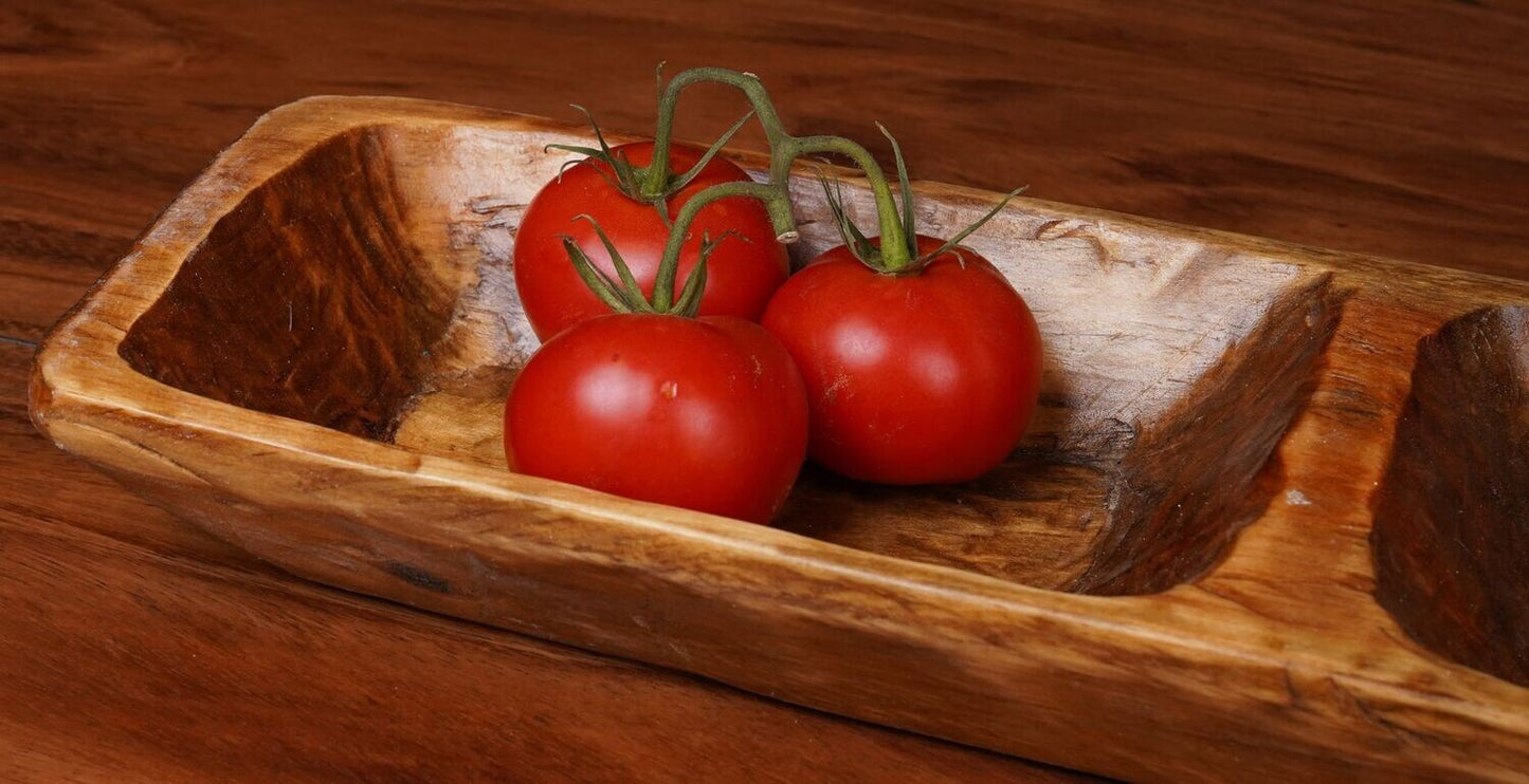 Food-Safe Fiesta Baguette Dough Bowl | Extra Long Handcrafted Batea