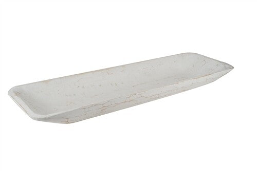 Santa Fe Long Hand-Carved Pine Dough Bowl | Farmhouse – Multi-Color Finishes