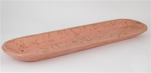 Extra-Long Wooden Dough Bowl | Rustic Hand-Carved Batea